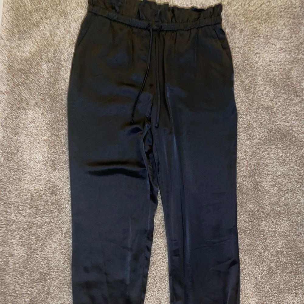 Satin black Pants